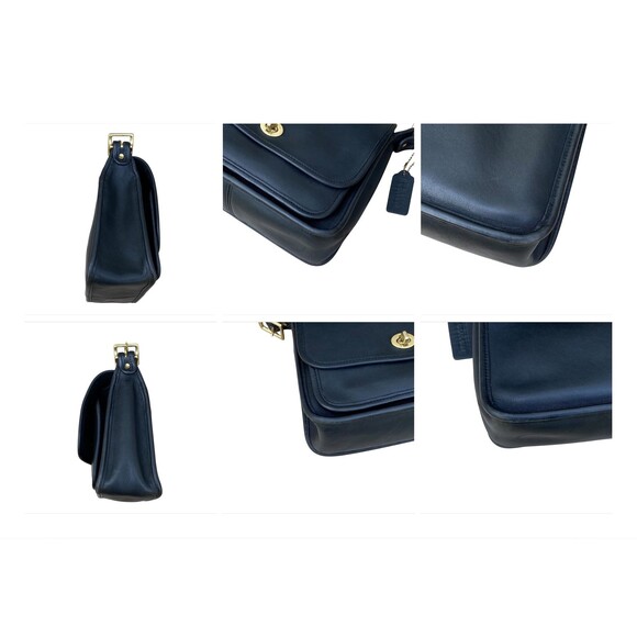 Vintage Coach Rambler’s Legacy 9061 Black Leather Crossbody Shoulder Bag - Picture 2 of 10